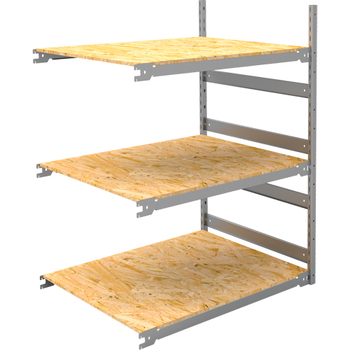 Wide Span Record Storage Shelving, Steel, 3 Shelves, 42" W x 32" D x 60" H, Add-On Kit Helyx Safety & Industrial Supplies