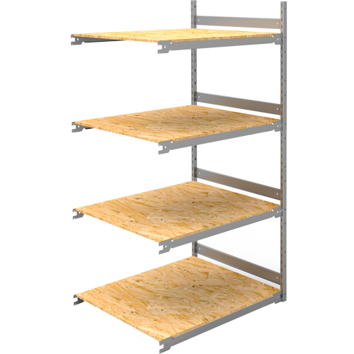 &eacute;tag&egrave;re-classeur de grande largeur, Acier, 4 Tablettes, 42" la x 32" p x 84" h, Ensemble Ajout Helyx Safety & Industrial Supplies