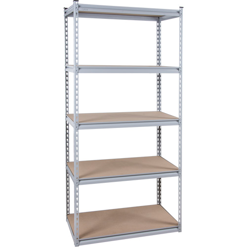 Rayonnage robuste, Acier, Sans boulons, Capacit&eacute; 1200 lb, 36" la x 72" h x 18" p Helyx Safety & Industrial Supplies