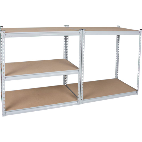 Rayonnage robuste, Acier, Sans boulons, Capacit&eacute; 1200 lb, 36" la x 72" h x 18" p Helyx Safety & Industrial Supplies
