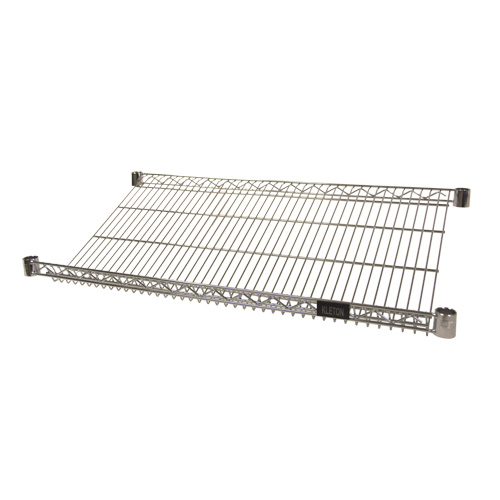 Wire Slanted Shelf, 18" W x 36" D, 400 lbs. Capacity Helyx Safety & Industrial Supplies