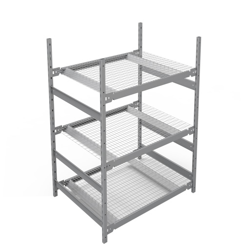 &eacute;tag&egrave;re de grande largeur, Acier, Sans boulons, Capacit&eacute; 1340 lb, 42" la x 60" h x 32" p Helyx Safety & Industrial Supplies