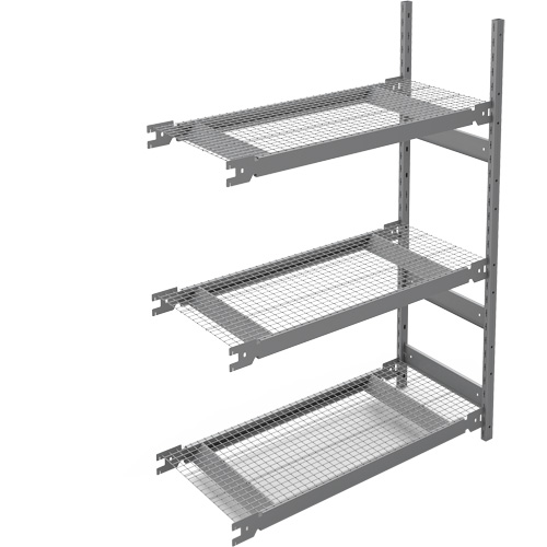 &eacute;tag&egrave;re de grande largeur, Acier, Sans boulons, Capacit&eacute; 1340 lb, 42" la x 60" h x 18" p Helyx Safety & Industrial Supplies