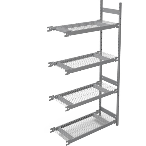 &eacute;tag&egrave;re de grande largeur, Acier, Sans boulons, Capacit&eacute; 1340 lb, 42" la x 84" h x 18" p Helyx Safety & Industrial Supplies