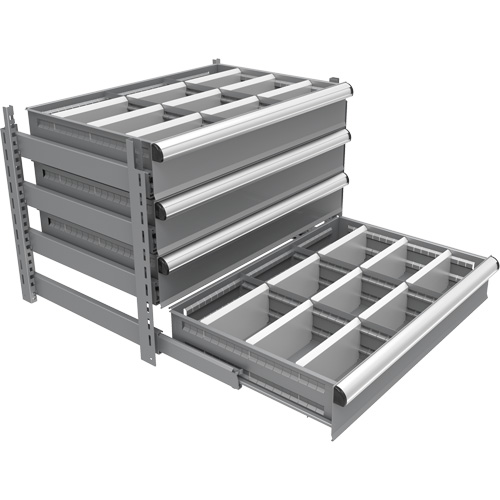 Cabinet d'entreposage &agrave; tiroirs int&eacute;gr&eacute; Interlok Helyx Safety & Industrial Supplies