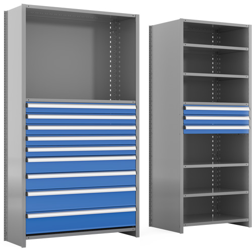 Cabinet d'entreposage &agrave; tiroirs int&eacute;gr&eacute; Interlok Helyx Safety & Industrial Supplies