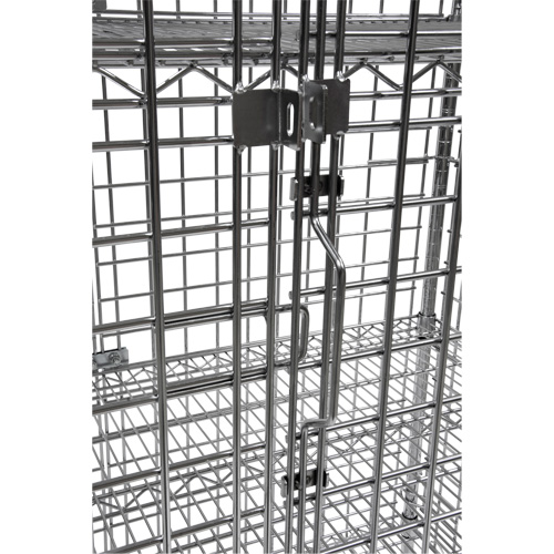 Security Cart, Chrome Plated, 48" x 69" x 24", 500 lbs. Capacity Helyx Safety & Industrial Supplies