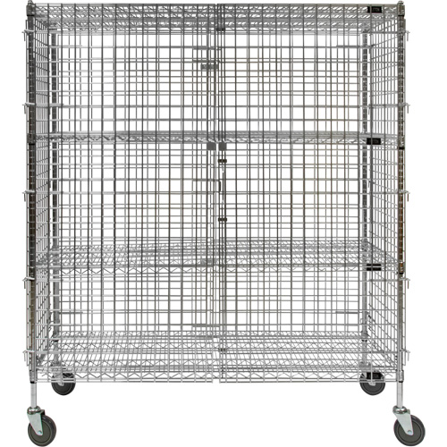 Chariot de s&eacute;curit&eacute;, Chrom&eacute;, 60" x 69" x 24", Capacit&eacute; 500 lb Helyx Safety & Industrial Supplies