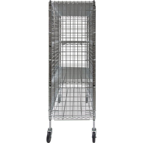 Chariot de s&eacute;curit&eacute;, Chrom&eacute;, 60" x 69" x 24", Capacit&eacute; 500 lb Helyx Safety & Industrial Supplies