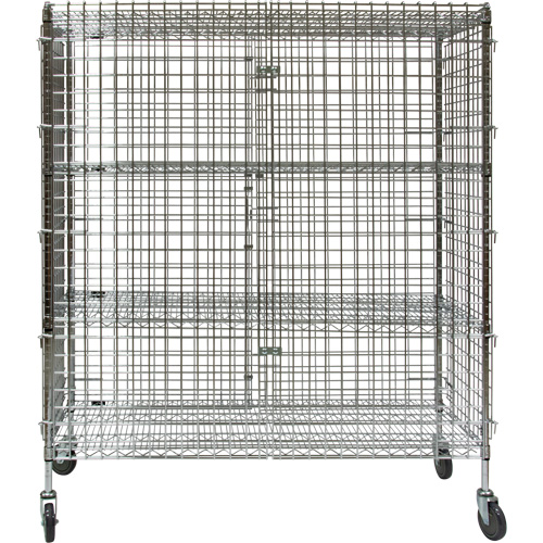 Chariot de s&eacute;curit&eacute;, Chrom&eacute;, 60" x 69" x 24", Capacit&eacute; 500 lb Helyx Safety & Industrial Supplies
