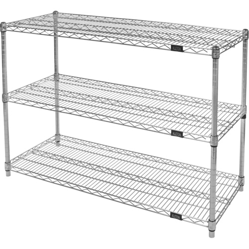 &eacute;tag&egrave;res robustes en treillis chromat&eacute;, Tiers 3, 30" la x 33" h x 18" p Helyx Safety & Industrial Supplies