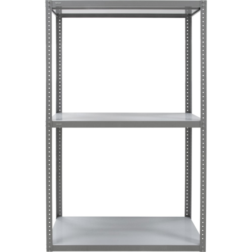 Heavy-Duty Shelving, Steel, Bolted, 3000 lbs. Capacity, 36" W x 72" H x 18" D Helyx Safety & Industrial Supplies