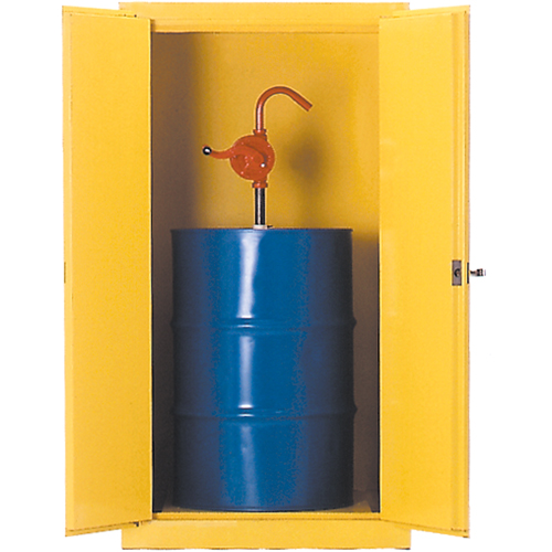 Armoires de s&eacute;curit&eacute; pour barils, Capacit&eacute; de 55 gal. US, Jaune Helyx Safety & Industrial Supplies