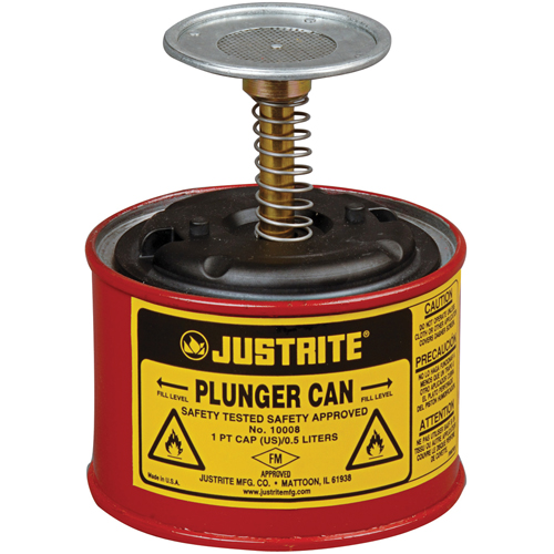 Plunger Cans, 1 pt. Capacity Helyx Safety & Industrial Supplies