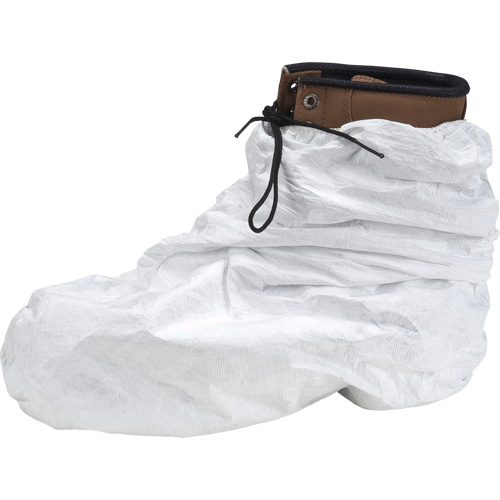 Couvre-chaussures Tyvek 400, Taille unique, Poly&eacute;thyl&egrave;ne, Blanc Helyx Safety & Industrial Supplies