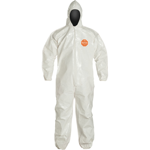 Combinaisons Tychem 4000, Grand, Blanc Helyx Safety & Industrial Supplies