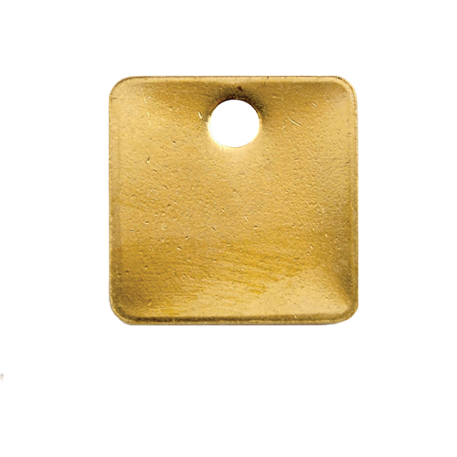 Blank Tags, Brass, 1.25" dia Helyx Safety & Industrial Supplies