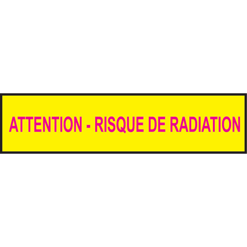 Rubans pour barricades, Français, 3" la x 1000' lo, 3,5 mils, Magenta/jaune Helyx Safety & Industrial Supplies