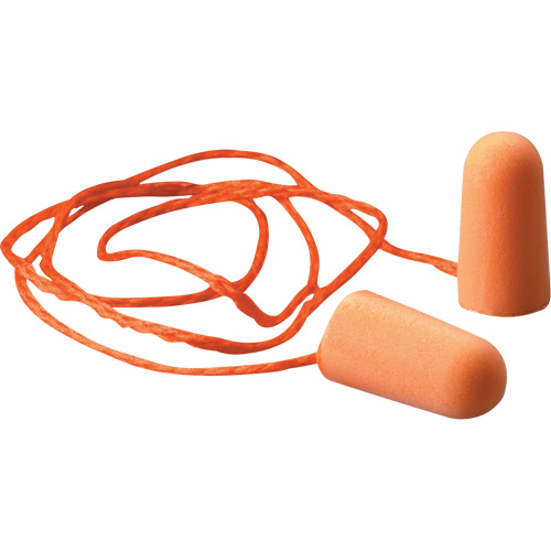 Bouchons d'oreilles en mousse E-A-R, Paire - Sac en poly, Avec cordon Helyx Safety & Industrial Supplies