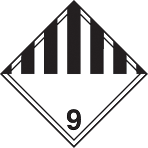 TDG Shipping Labels, Class 9, Miscellaneous Dangerous Goods, Paper Helyx Safety & Industrial Supplies
