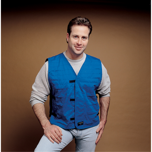 ALLEGRO INDUSTRIES Cooling Vests With Insert Pockets, Large, Royal Blue Helyx Safety & Industrial Supplies