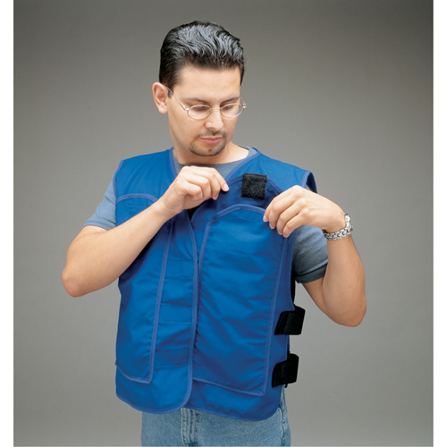 ALLEGRO INDUSTRIES Cooling Vests with Insert Pockets, Large, Royal Blue Helyx Safety & Industrial Supplies