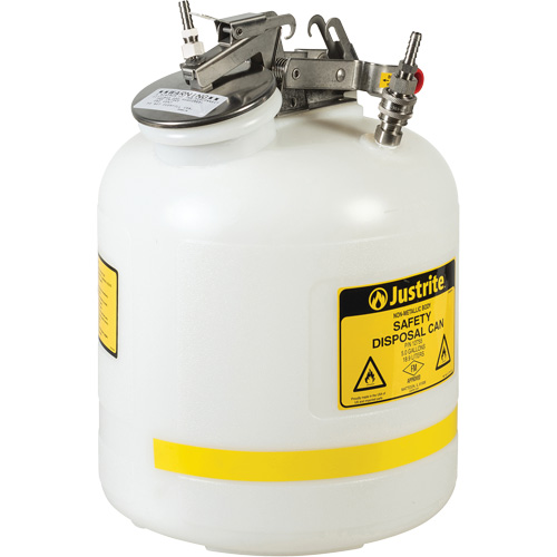 Bidons de r&eacute;cup&eacute;ration s&eacute;curitaires &agrave; d&eacute;gagement rapide Helyx Safety & Industrial Supplies