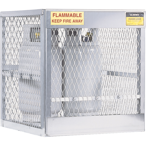 Armoires en aluminium pour bouteilles GPL, nbre de bouteilles: 4, 30" , 32" , 33-1/2" , Argent Helyx Safety & Industrial Supplies
