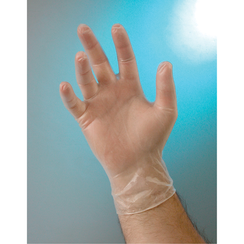 Gants d'examen, Petit, Vinyle, 4 mils, Sans poudre, Transparent, Classe 2 Helyx Safety & Industrial Supplies