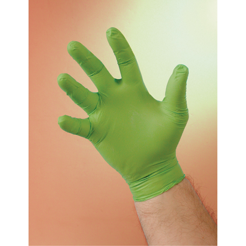 N-Dex&reg; Gloves, Large, Nitrile, 4-mil, Powder-Free, Green Helyx Safety & Industrial Supplies