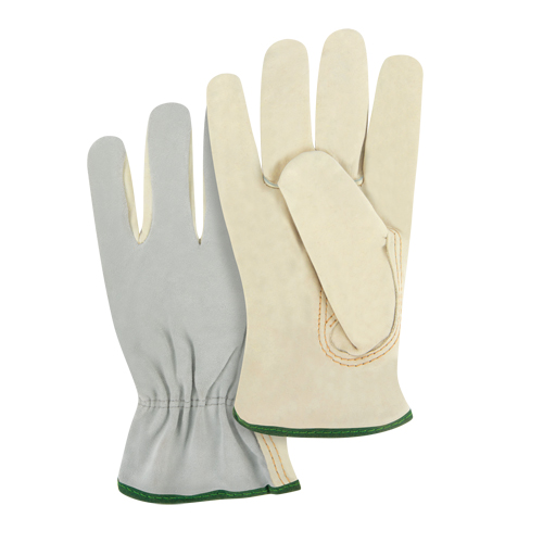 Gants de conducteur &agrave; dos fendu, Moyen, Paume en Cuir fleur de vache Helyx Safety & Industrial Supplies