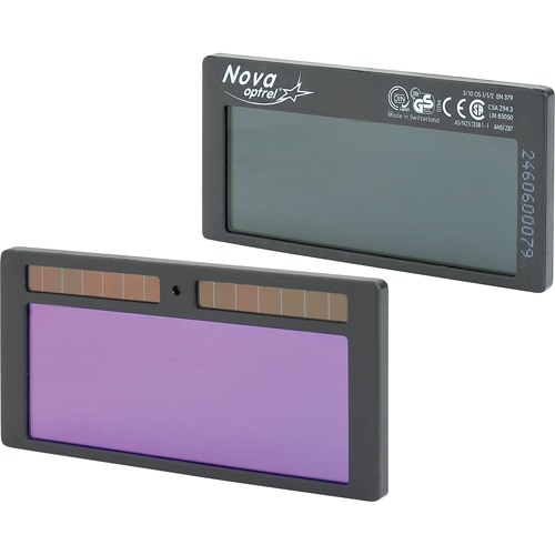 Nova Auto-Darkening Filters, 2" W x 4-1/4" H Viewing Area, For Use With nova Helyx Safety & Industrial Supplies
