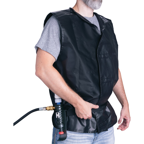 ALLEGRO INDUSTRIES Vortex Cooling Vest, Large, Black Helyx Safety & Industrial Supplies