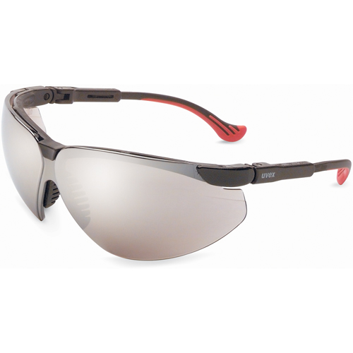 Lunettes de s&eacute;curit&eacute; Uvex Genesis XC, Lentille Miroir, Anti-&eacute;gratignures, R&eacute;pond ou surpasse la norme CSA Z94.3 Helyx Safety & Industrial Supplies