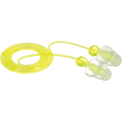 Bouchons d'oreilles r&eacute;utilisables &agrave; trois brides E-A-R, Avec cordon, Vrac - Sac en poly, 26 dB NRR, Taille unique Helyx Safety & Industrial Supplies