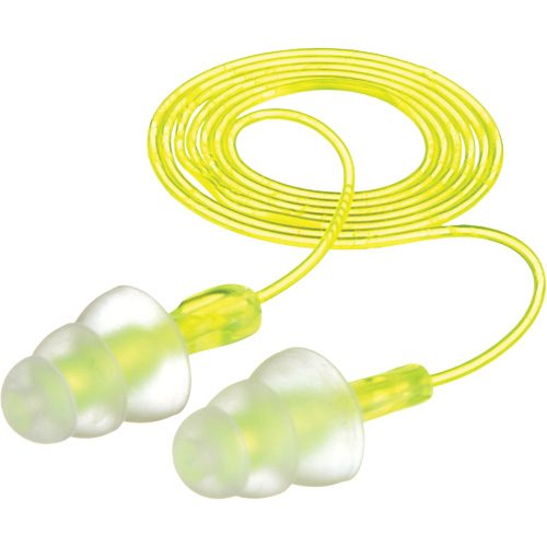 Bouchons d'oreilles r&eacute;utilisables &agrave; trois brides E-A-R, Avec cordon, Vrac - Sac en poly, 26 dB NRR, Taille unique Helyx Safety & Industrial Supplies
