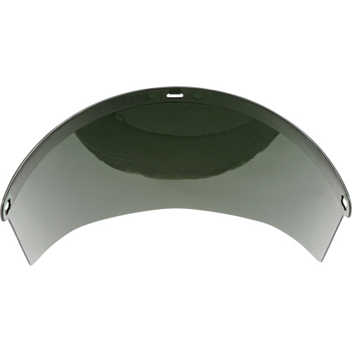 Molded Faceshield Window, Polycarbonate, Green Tint Helyx Safety & Industrial Supplies