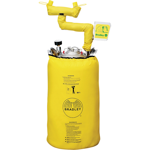Portable Eyewash Station With Heater Jacket, Pressurized, 15 gal. Capacity, Meets ANSI Z358.1 Helyx Safety & Industrial Supplies