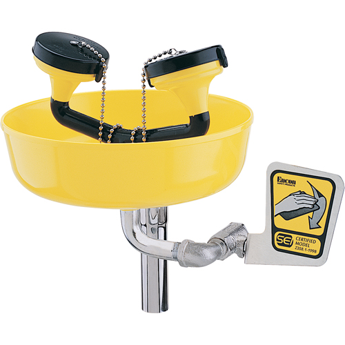 Eyewash Station, Supply Pipe Mount Installation, Plastic Bowl Helyx Safety & Industrial Supplies