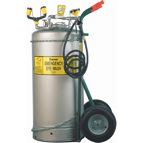 Douche oculaire autonome, Pressuris&eacute;, Capacit&eacute; 37 gal., Conformit&eacute; ANSI Z358.1 Helyx Safety & Industrial Supplies