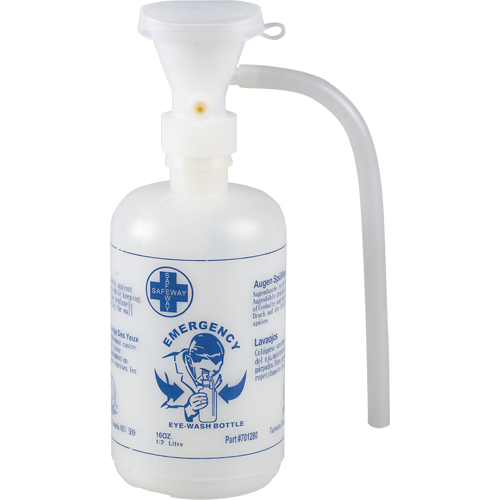 Eyewash Station Accessories - Eyewash Bottle, Empty Helyx Safety & Industrial Supplies