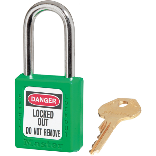 Cadenas Zenex, Cadenas de s&eacute;curit&eacute;, Cl&eacute;s diff&eacute;rentes, Thermoplastique, Largeur de 1-1/2" Helyx Safety & Industrial Supplies
