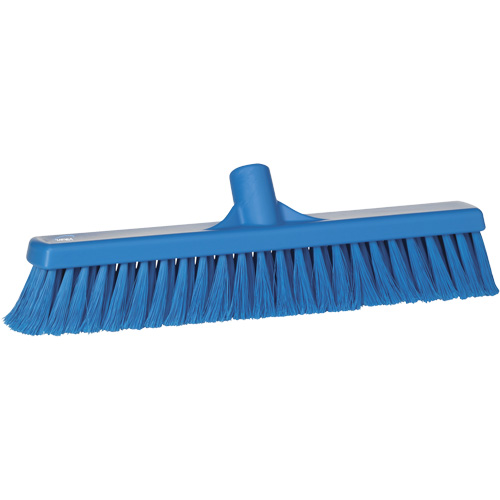 Balai hygi&eacute;nique pour service alimentaire, 15,7"x2", Polypropyl&egrave;ne, Bleu Helyx Safety & Industrial Supplies