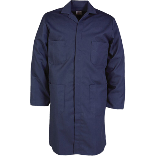 Blouses de travail 100 % coton, Coton, Taille 34, Bleu marine Helyx Safety & Industrial Supplies
