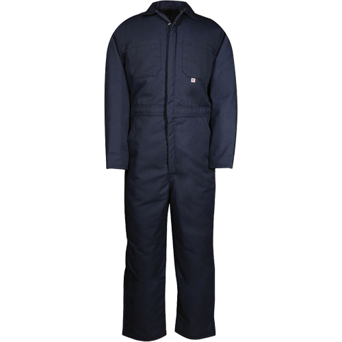 Insulated Coveralls, Men's, Navy Blue, Size Medium Helyx Safety & Industrial Supplies