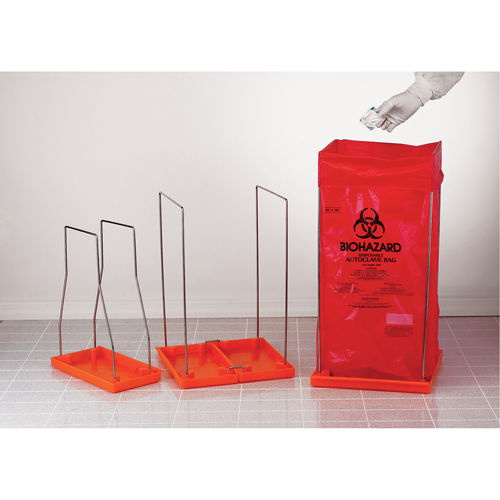 Porte-sacs Clavies, Biorisque, 14" lo x 14" la Helyx Safety & Industrial Supplies
