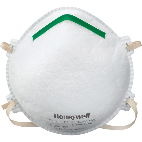 Saf-T-Fit&reg; Plus N1105 Particulate Respirators, N95, NIOSH Certified, Small Helyx Safety & Industrial Supplies