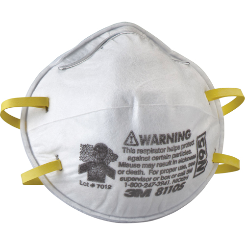 8110S Particulate Respirators, N95, NIOSH Certified, Small Helyx Safety & Industrial Supplies