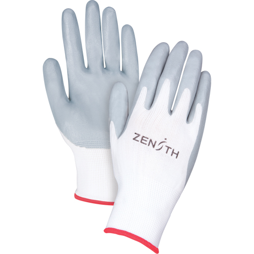 Gants l&eacute;gers enduits et respirants, 7/Petit, R&ecirc;vetement Mousse de nitrile, Calibre 13, Enveloppe en Polyester Helyx Safety & Industrial Supplies