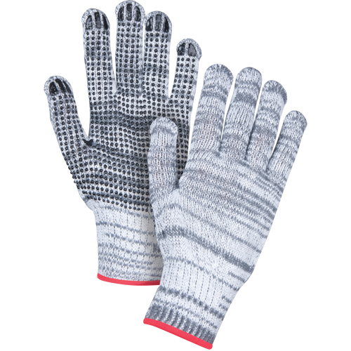 Gants tricot&eacute;s &agrave; pois, Poly/coton, Un c&ocirc;t&eacute;, Calibre 7, Petit Helyx Safety & Industrial Supplies